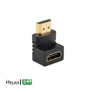 تبدیل HDMI کج نری به مادگی زاویه‌دار L شکل