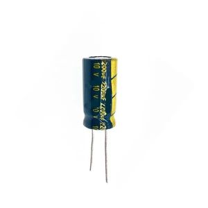 خازن الکترولیتیک 10V 2200µF (10 ولت 2200 میکروفاراد) – بسته 100 عددی