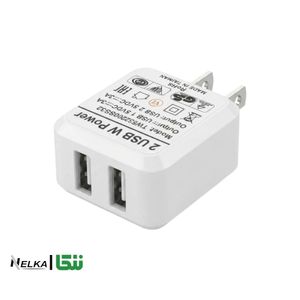 آداپتور 2 پورت USB 5V 2A / 5V 3A