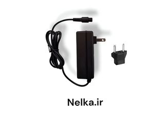 شارژر 42 ولت 500 میلی‌آمپر فیش 3 پین اسکوتری 12mm