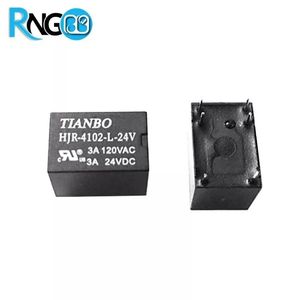 رله 24V 3A تک کنتاکت 6 پین بوبین وسط TIANBO مدل HJR-4102-L