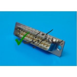 دی کانکتور سر کابلی نر 25 پین صنعتی طلایی
