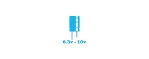 خازن های الکترولیت 6.3V-10V
