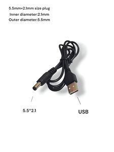 کابل USB به فیش آداپتور نری 5.5*2.1