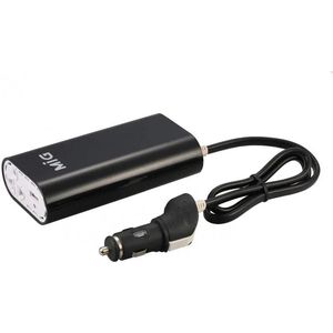 اینورتر برق 12V به 220V، توان 200 وات برند MIG – مبدل برق فندکی خودرو، طراحی تخت