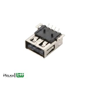 جک مادگی USB A تخت SMD مخصوص مونتاژ