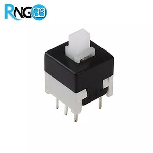 کلید 6 پایه On/Off سایز 8.5x8.5 مشکی خاکستری