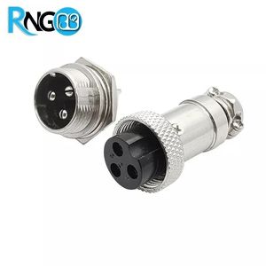 کانکتور فلزی نظامی 3PIN GX16 (نری+مادگی)