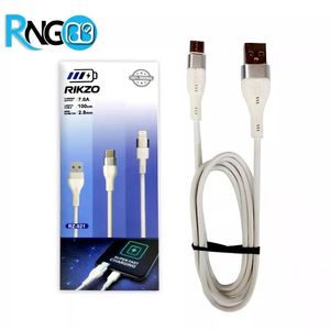 کابل USB به ،Type-C با طول 1m فست شارژ سفید/مشکی