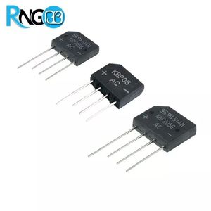پل دیود 1000V / 10A تخت شانه ای تایوانی KBU1010