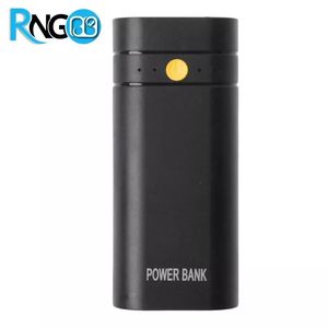 کیس پاوربانک 2 تایی تک خروجی با ظرفیت 5600mAh مشکی