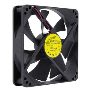فن 12V دو سیمه سایز 12×12 ضخامت 2.5cm مارک ADDA مدل AD1212MS