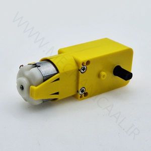 موتور گیربکس پلاستیکی زرد DC-M-G-26 - مکانیکال