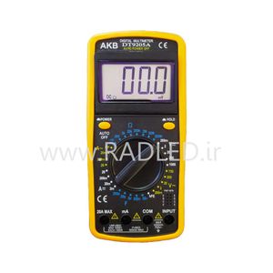 مولتی متر دیجیتال AKB مدل DT-9205A سری جدید