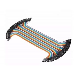 کابل فلت 40 رشته رنگی دوسر مادگی flat cable female to female 20cm