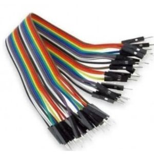 کابل فلت 40 رشته رنگی دوسر نری flat cable male to male 20cm