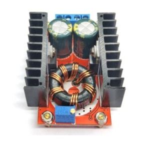 ماژول مبدل DC-DC افزاینده 150W با ولتاژ قابل تنظیم 10 الی 32 ولت