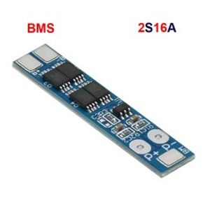 ماژول محافظ شارژ باتری لیتیومی 2 سل 16 آمپر BMS 2S 16A