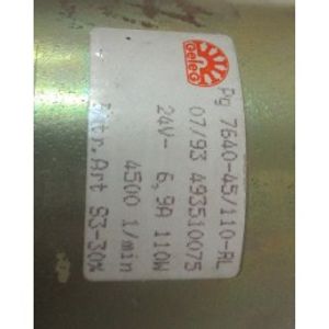 موتور 24 DC ولت 4500 دور 110 وات GEFEG