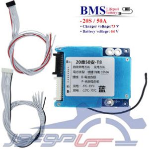 ماژول محافظ شارژ باتری لیتیوم فسفات 20 سل 50 آمپر