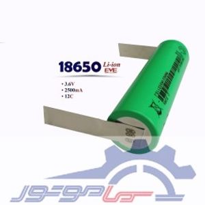 باتری لیتیوم 18650ظرفیت 2500mAh دارای نیکل اتصال موازی