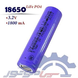 باتری لیتیوم فسفات 18650 ظرفیت 1800 میلی آمپر 5.6Wh