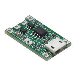 ماژول شارژ باتری لیتیوم یون 18650 با ورودی پنل خورشیدی 3.6-4.2 ولت با رابط Micro-USB