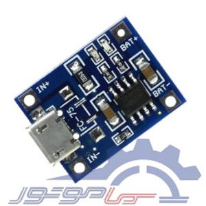 ماژول شارژر باتری لیتیومی 1 آمپر TP4056 با رابط Micro USB