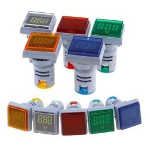 ولت متر دیجیتال 500-50 VAC مدل AD16-22VMS مربعی