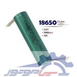 باتری لیتیوم 18650ظرفیت 3000mAh دارای نیکل اتصال سری