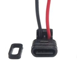 کانکتور نری Type-c ضد آب 2 سیم اتصال 90 درجه