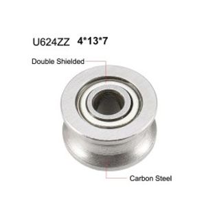بلبرینگ شیاردار U624Z 4*13*7