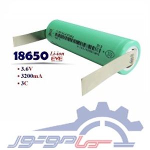 باتری لیتیوم 18650ظرفیت 3200mAh دارای نیکل اتصال موازی