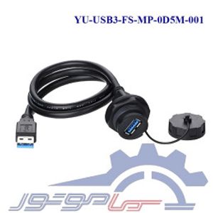کانکتورUSB3 پنلی ضدآب CNLINKO مدل YU-USB3-FS-MP-0D5M-001 دارای کابل 0.5 متری