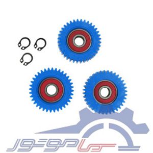 چرخ دنده پلاستیکی آبی 36 دندانه هاب موتور