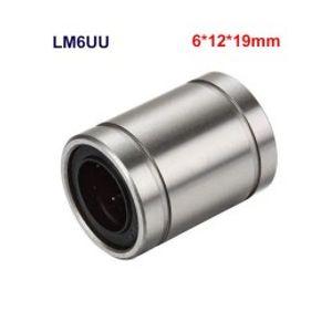 بلبرینگ خطی LM6UU سایز 6x12x19 میلی متر