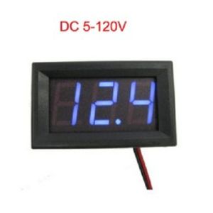 ماژول ولت متر 5 الی 120 ولت 0.56 اینچ DC آبی
