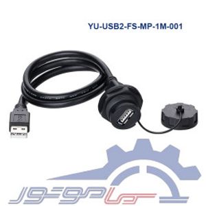 کانکتور USB2 پنلی ضدآب CNLINKO مدل YU-USB2-FS-MP-1M-001 دارای کابل 1 متری