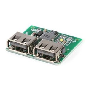 ماژول کاهنده ولتاژ 9V/12V/24V به 5 ولت 3 آمپر با دو خروجی USB