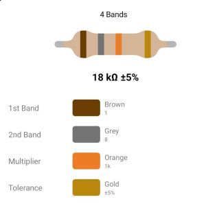 RESISTOR 2W 18K %5 – مقاومت 2 وات 18 کیلواهم 5% کربنی