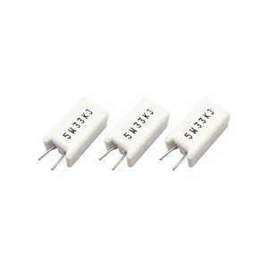 مقاومت آجری 5W 33K - مقاوت 5 وات 33 کیلو اهم 5% ایستاده
