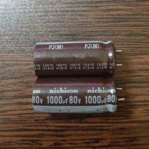 nichicon 80V 1000uF – خازن الکترولیت، 80 ولت، 1000 میکروفاراد