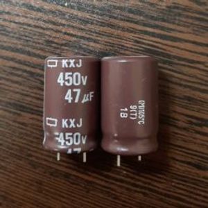 Nippon 450V 47uF - خازن الکترولیت، 450 ولت، 47 میکروفاراد، نیپون