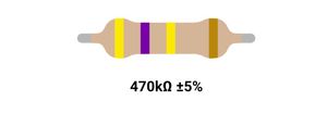 RESISTOR 2W 470K %5 – مقاومت 2 وات، 470 کیلواهم، 5% کربنی