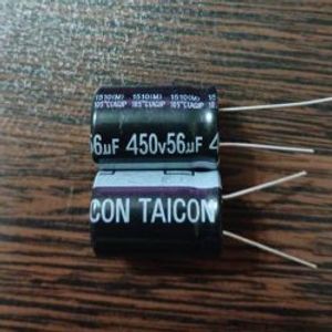TAICON 450V 56uF - خازن الکترولیت 450 ولت 56 میکرو فاراد سری AQ