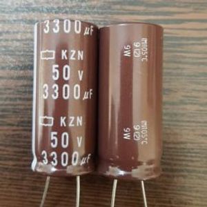 Nippon 50V 3300uF - خازن الکترولیت، 50 ولت، 3300 میکروفاراد، نیپون، سری KZN