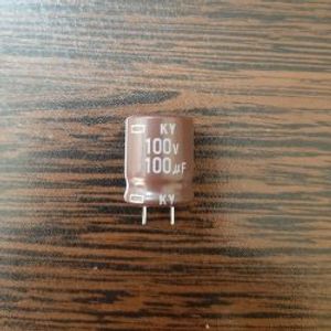 Nippon 100V 100uF - خازن 100 ولت 100 میکرو فاراد سری KY