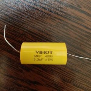 خازن اکسیال کاغذی 3.3 میکروفاراد 400 ولت (3.3uF 400V AXIAL MKP)