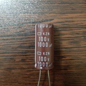 Nippon 100V 1000uF - خازن الکترولیت، 100 ولت، 1000 میکروفاراد، نیپون، سری KZN