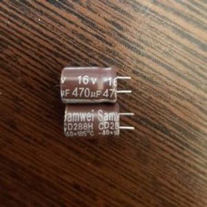 Samwei 16V 470uF - خازن الکترولیت 470 میکروفاراد 16 ولت